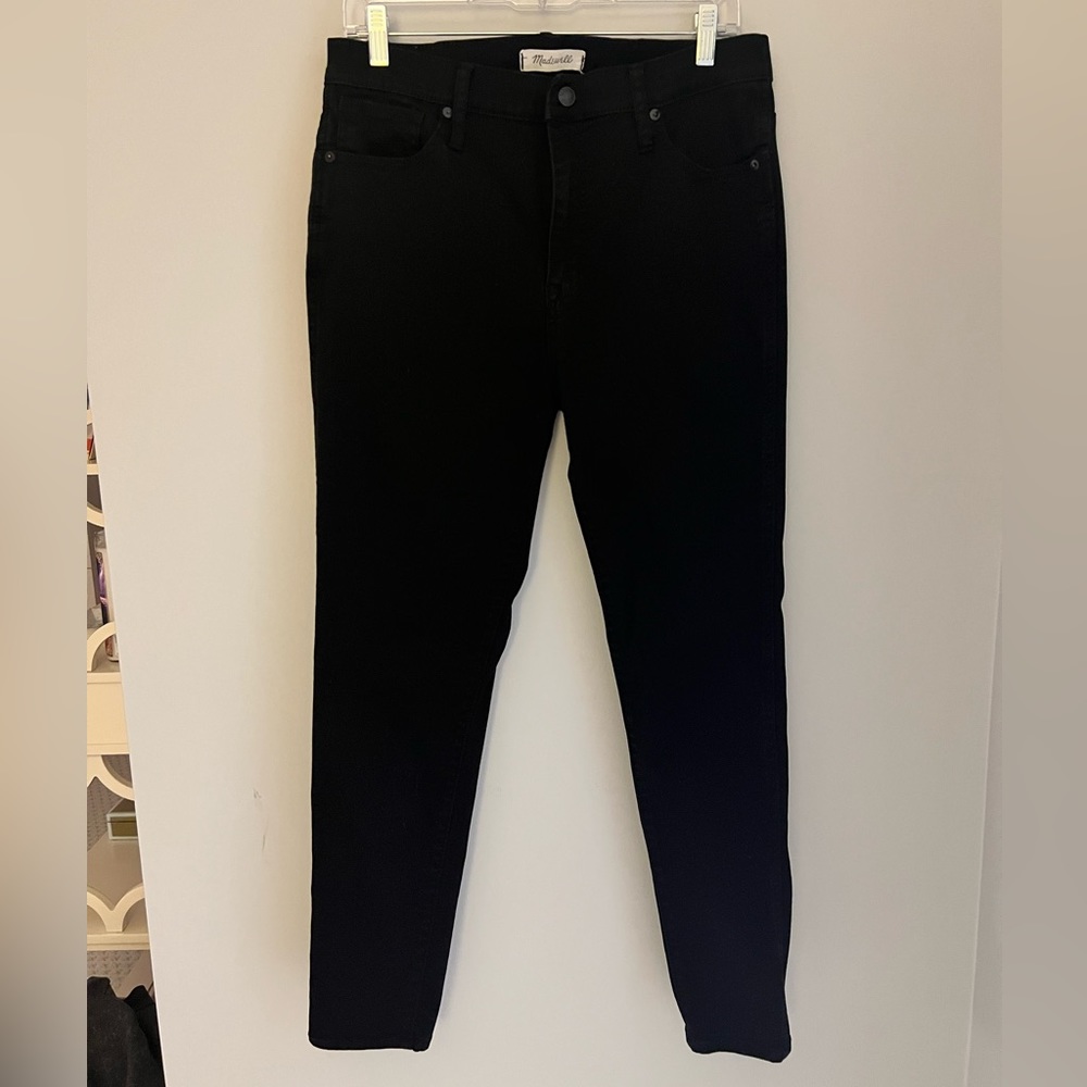 Madewell 10” High Rise Skinny Black Denim
